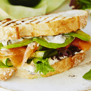 SMOKED SALMON & AVOCADO PANINI
