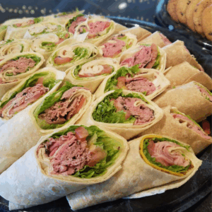 SEAFOOD ROASTED SALMON/TUNA  WRAP PLATTER